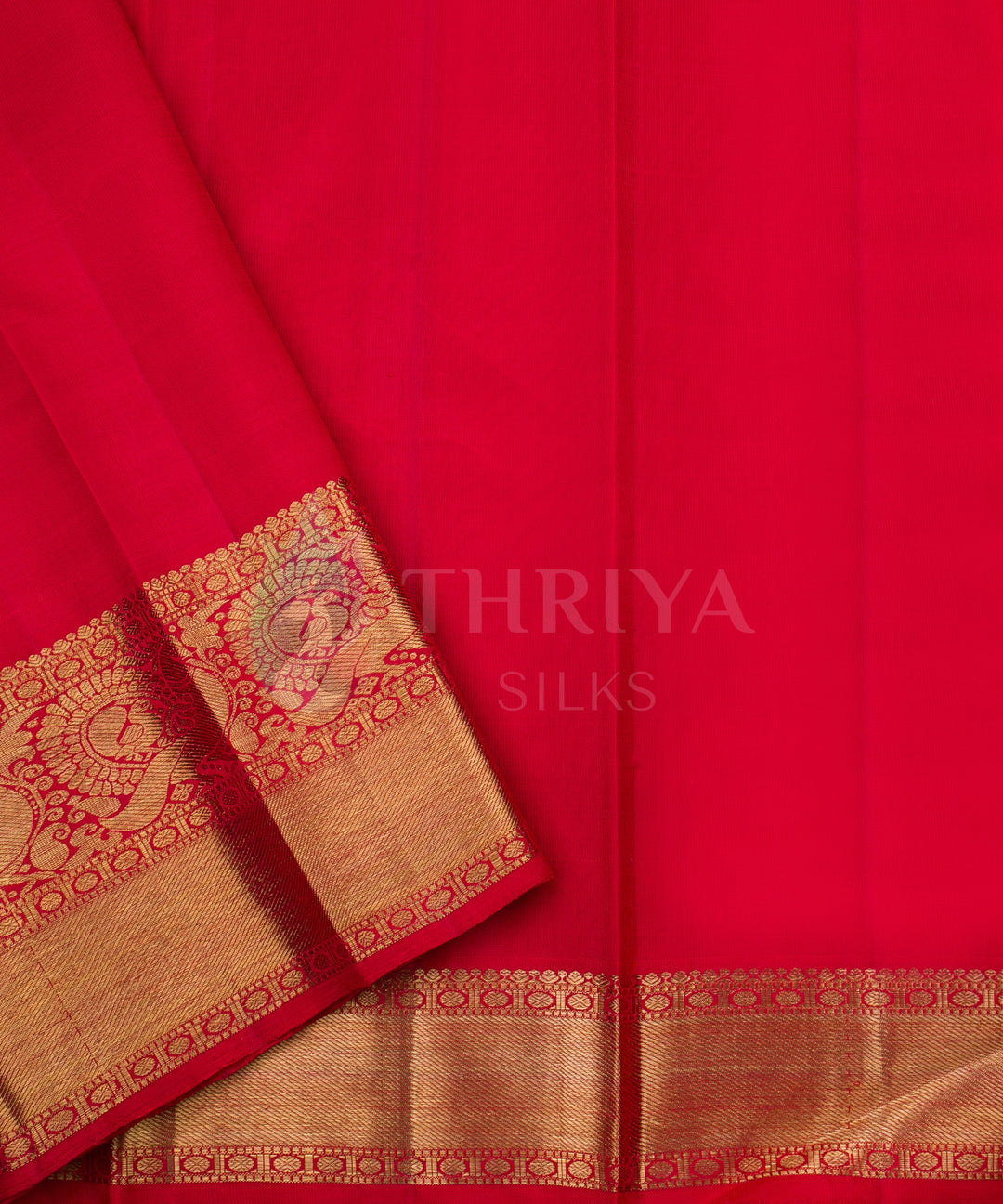 Red Kanchipuram Silk Saree - TSW0914 - View 5