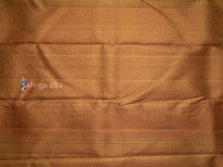 Sea Green With Pink Border Pure Zari Kanchipuram Silk Saree -  TSW0786 - VIew 2
