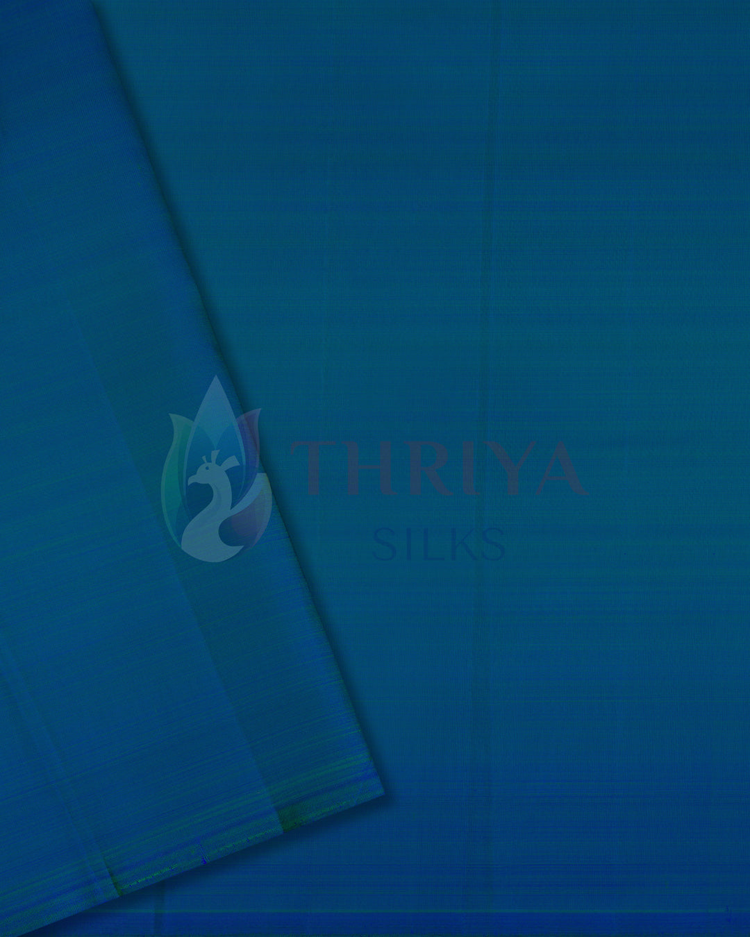 Peacock Blue Kanchipuram Silk Saree with 3G Star Zari - TS080502