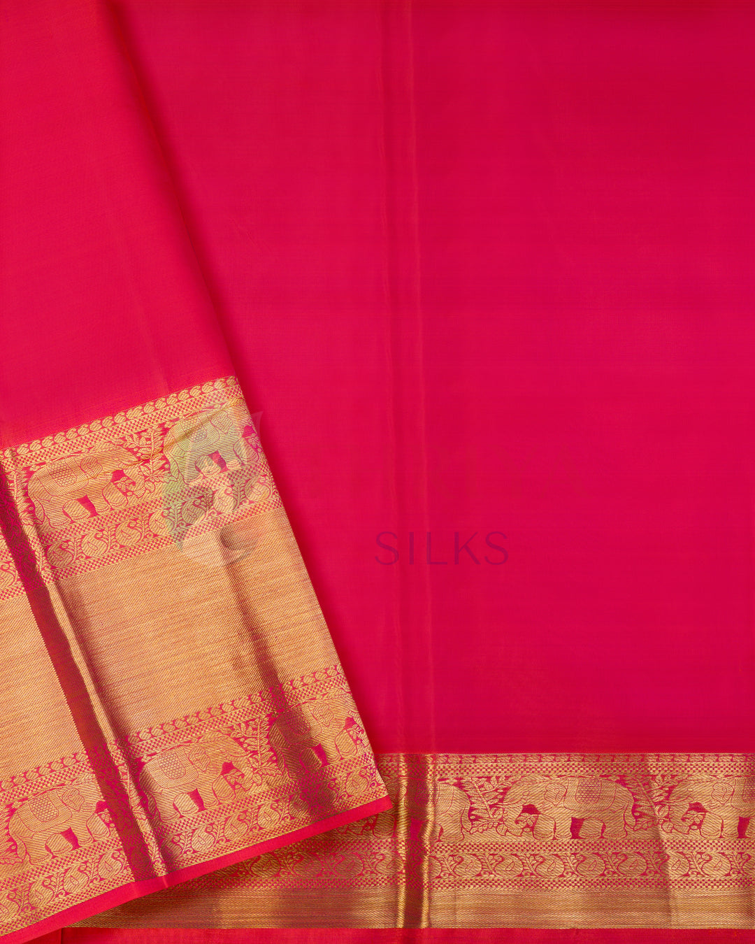 Orange Korvai Kanchipuram Silk Saree - BW2425(3)