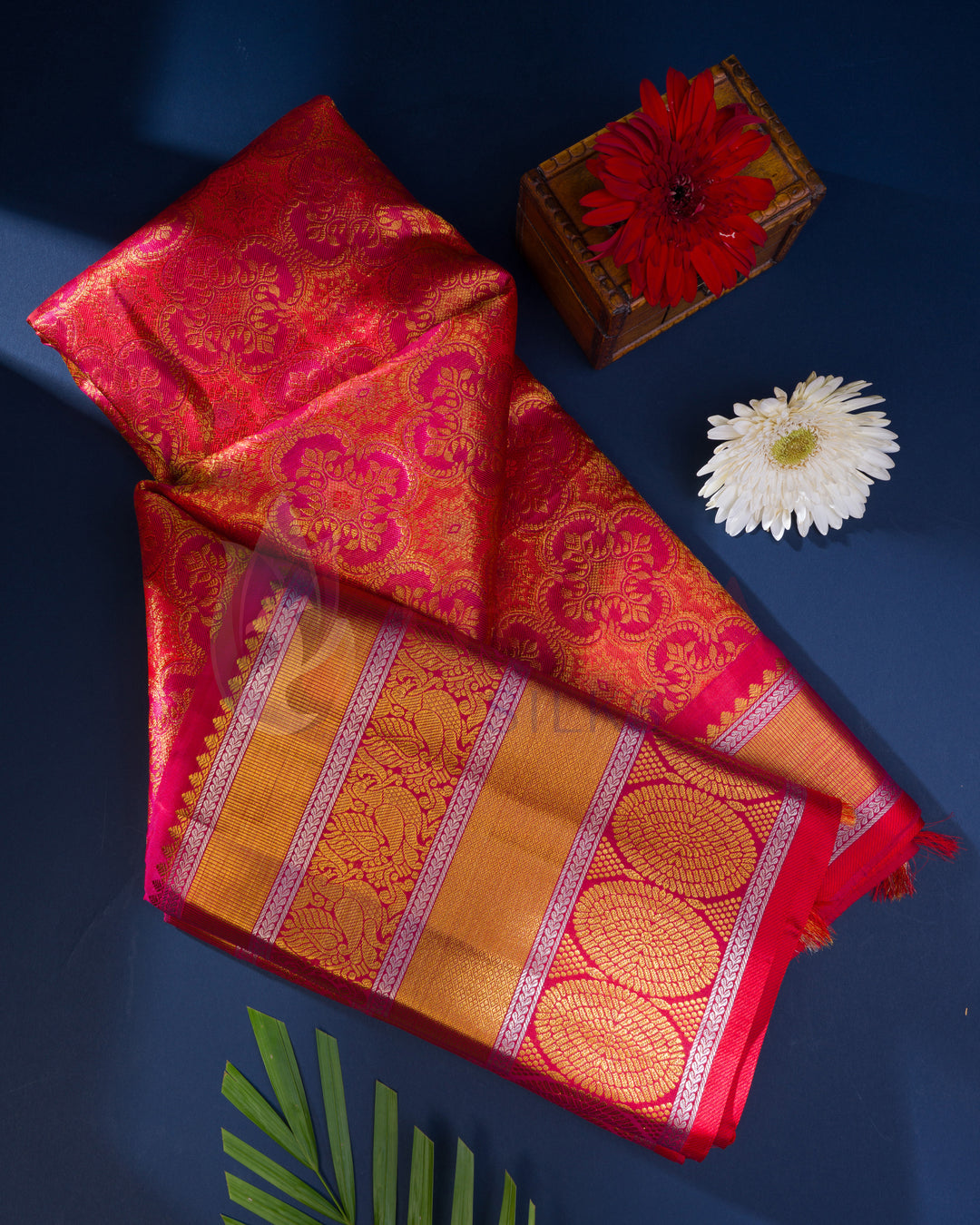 Red Kanchipuram Silk Saree  - BW2425 (8)