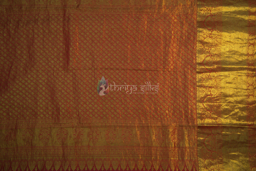 Multicolour Kalamkari Kanchipuram Silk Saree - TSW0867 - View 3