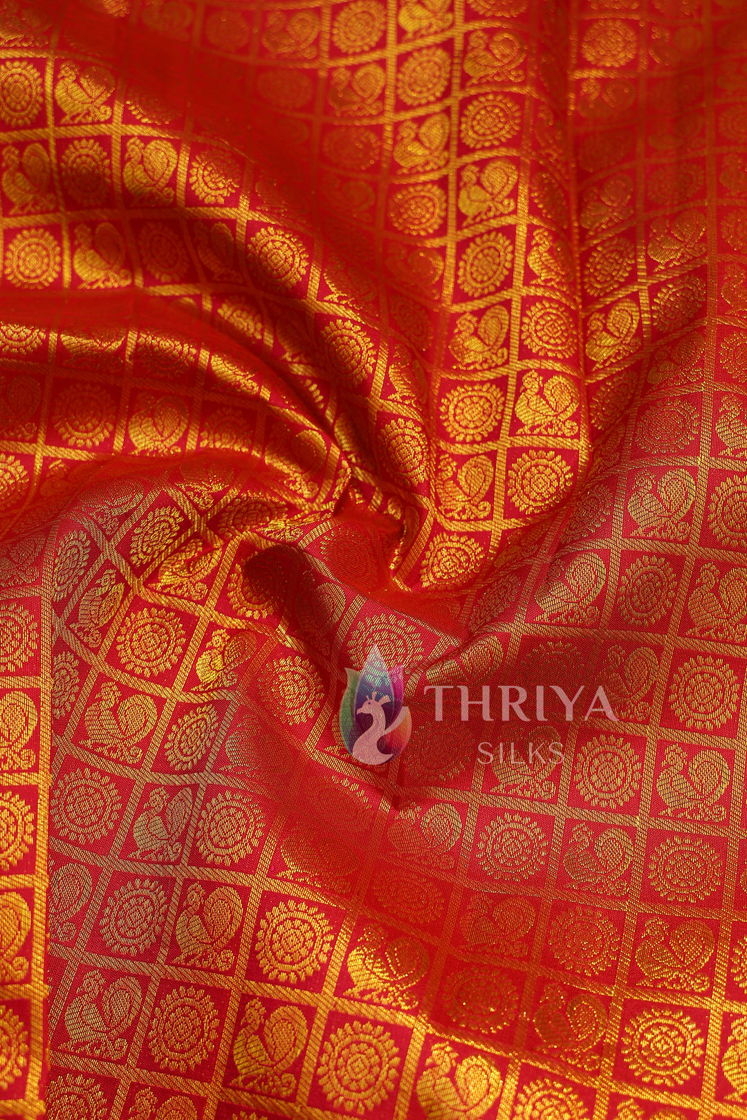 Red Kanchipuram Silk Saree - TSW1117 - View 1