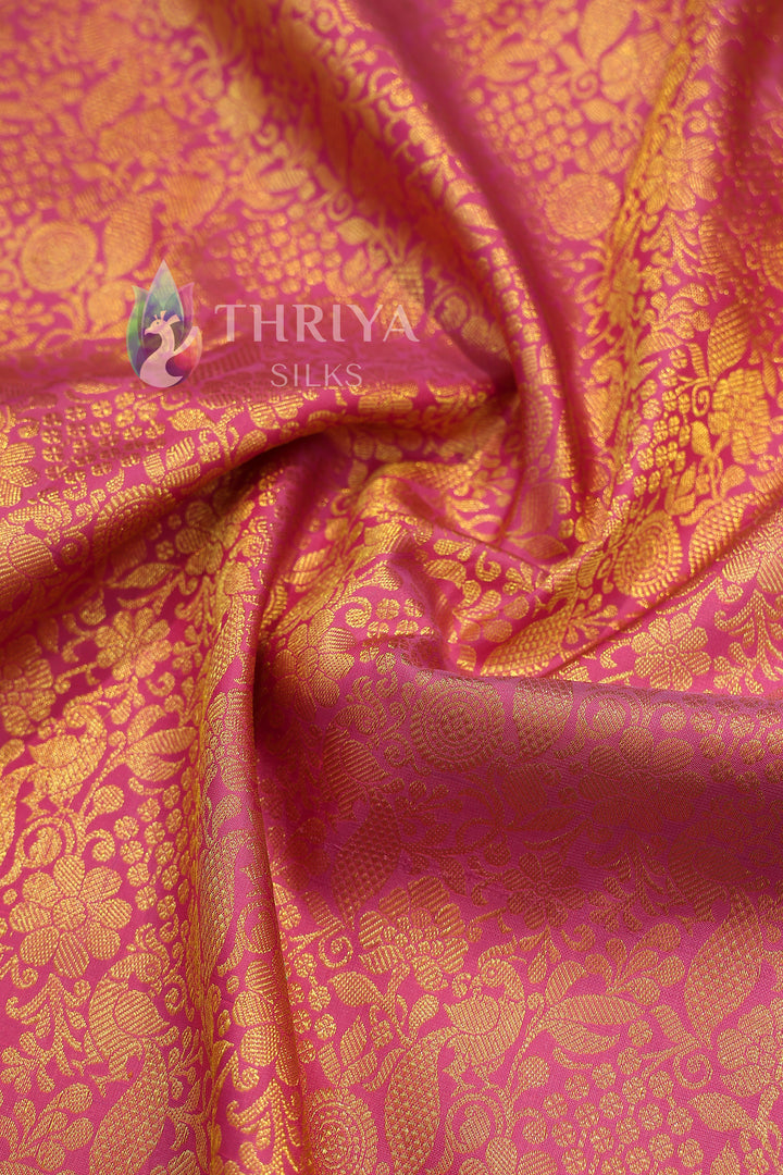 Lavender And Green Kanchipuram Silk Saree - TSW1110 - View 2