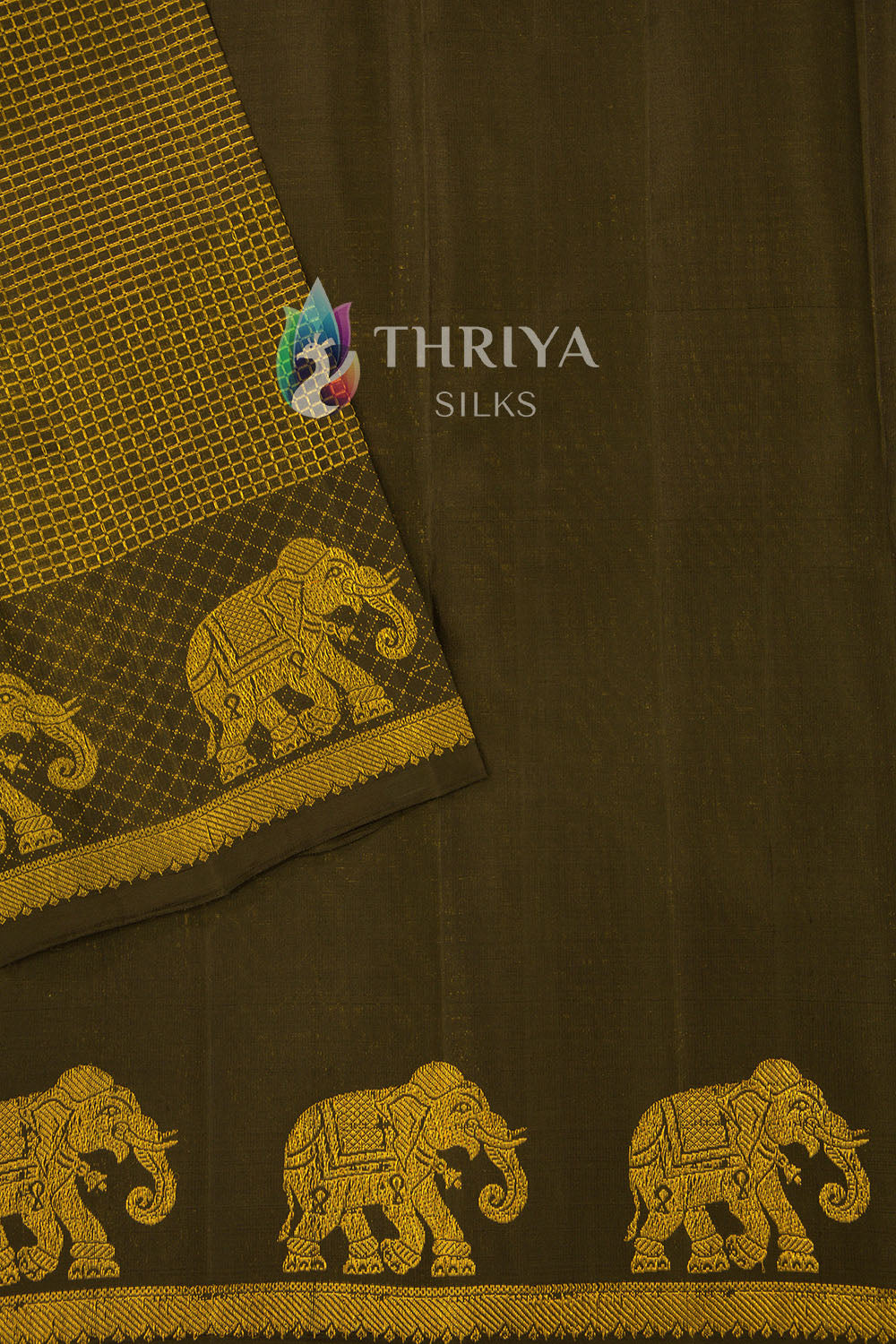 Black Kanchipuram Silk Saree - TSW1806 - View 3