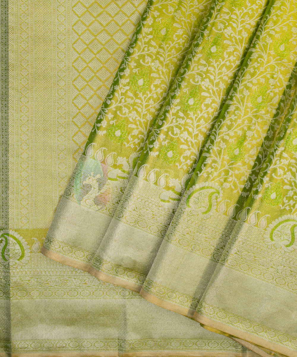 Green Pure Zari Kanchipuram Silk Saree - TSW0854 - VIEW 2