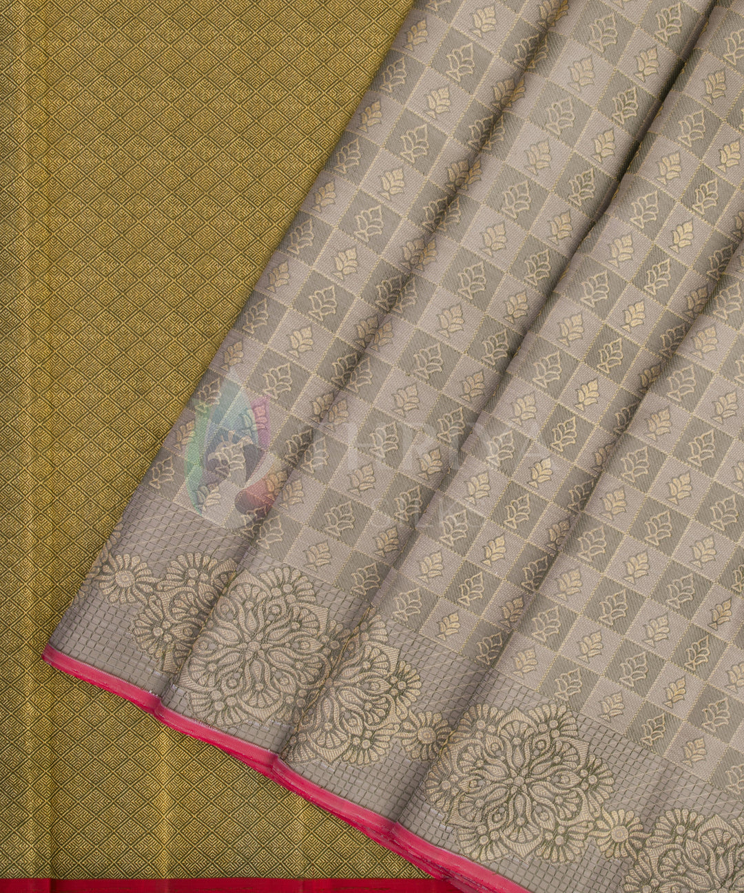 Svelte Sage Color Kanchipuram Silk Saree - TSW020832 - View 2