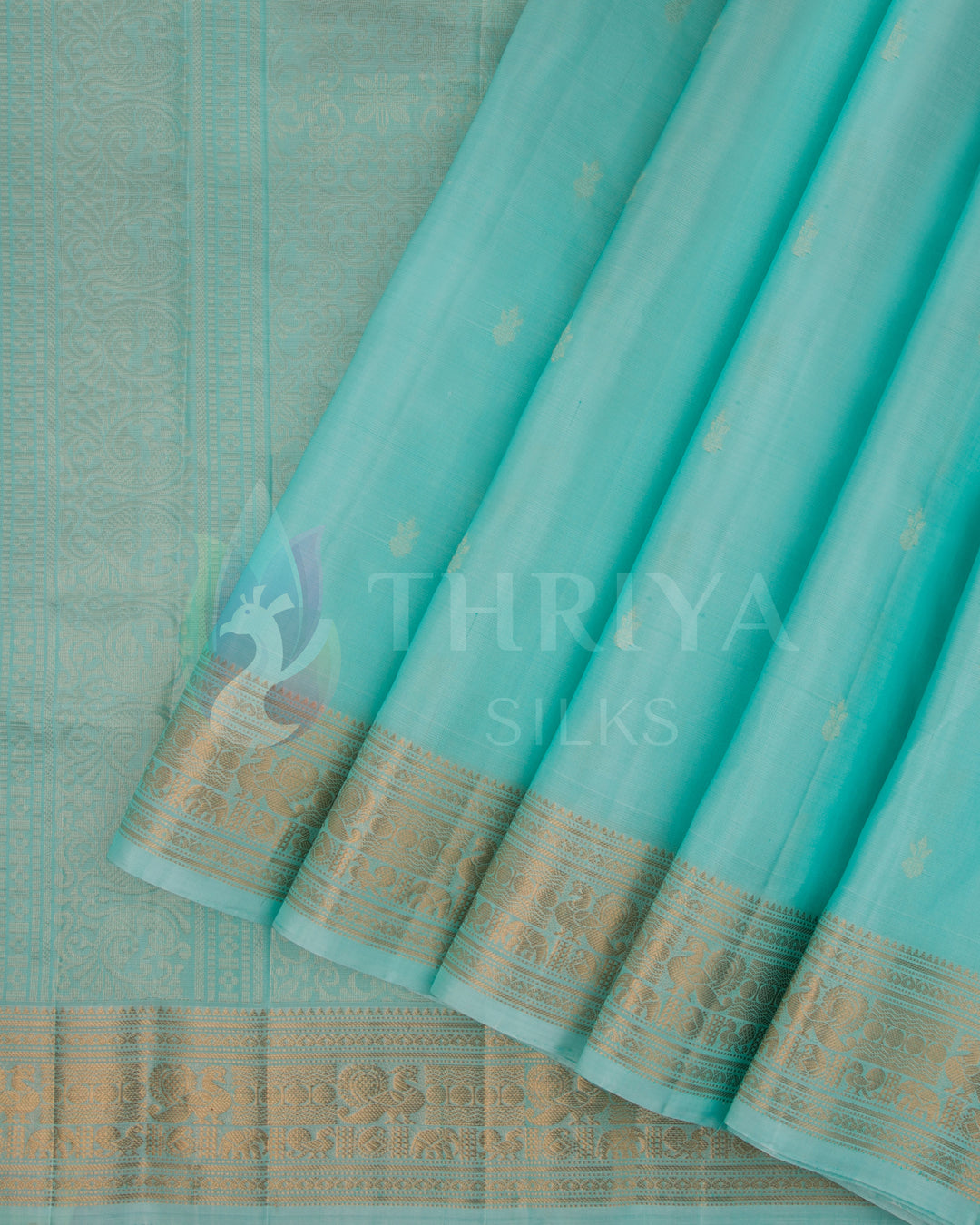 Mint Green Soft Silk Saree - TSW120902