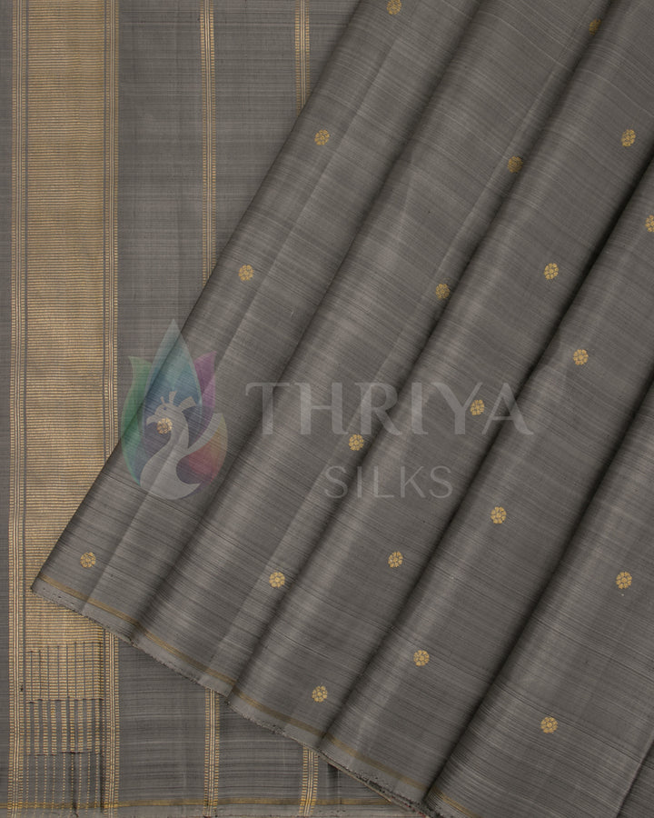 Ash Kanchipuram Silk Saree & 3G ZARI- TSW220902