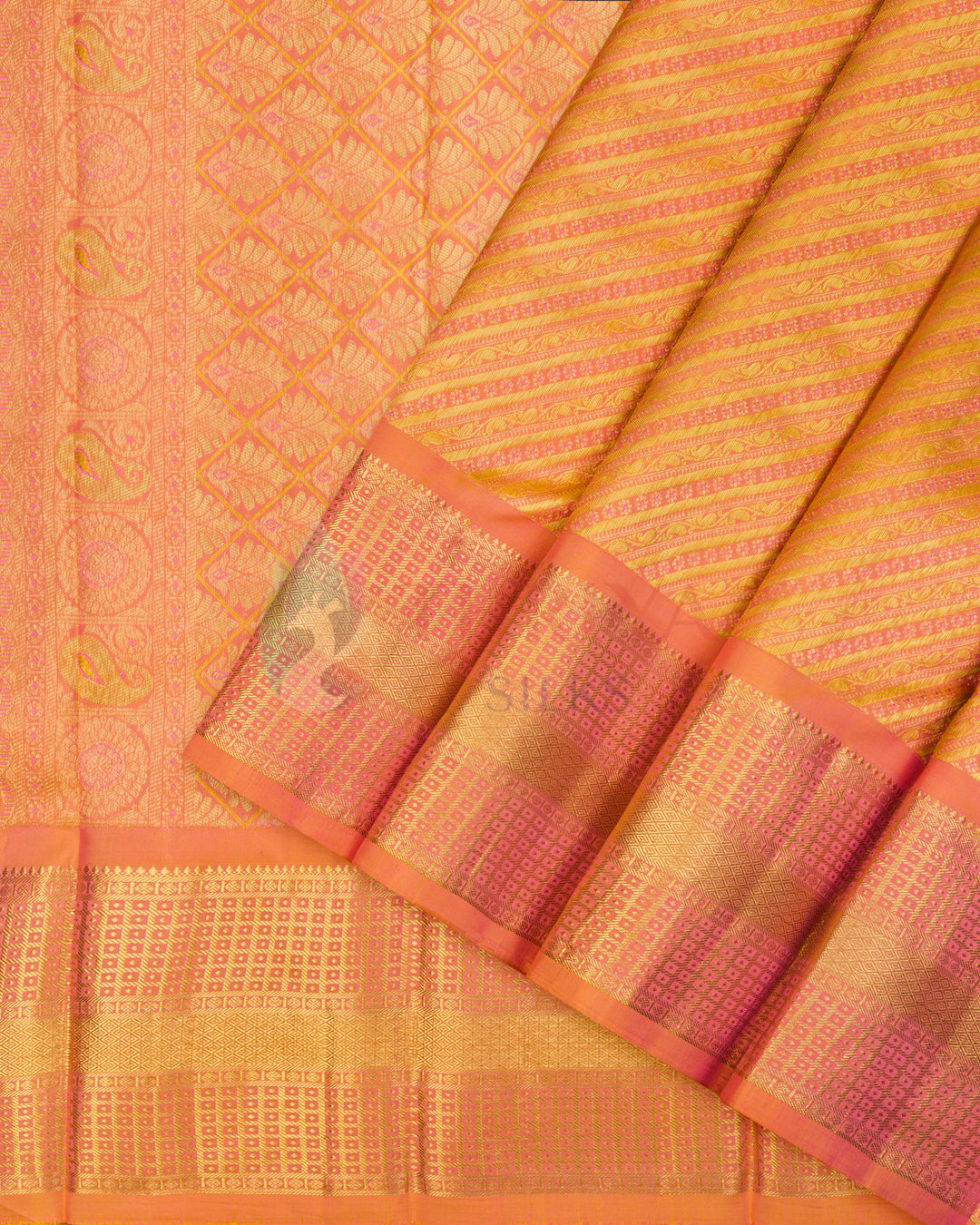 Orange Kanchipuram Silk Saree - KTA0091(859)
