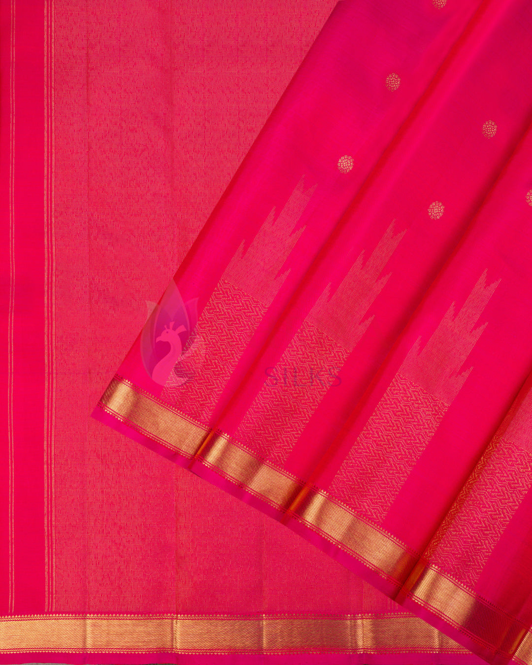 Pink Kanchipuram Silk Saree & 3G Zari - TSPQ11081(639)