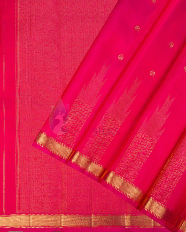 Pink Kanchipuram Silk Saree & 3G Zari - TSPQ11081(639)