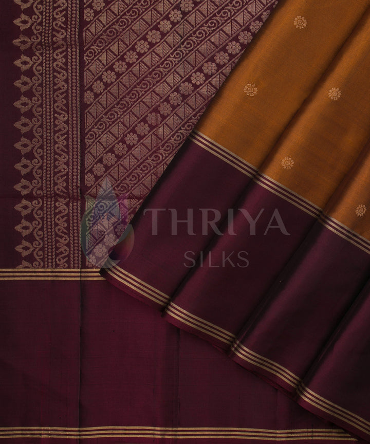 Brown And Maroon Soft Silk Saree - TS3L070503