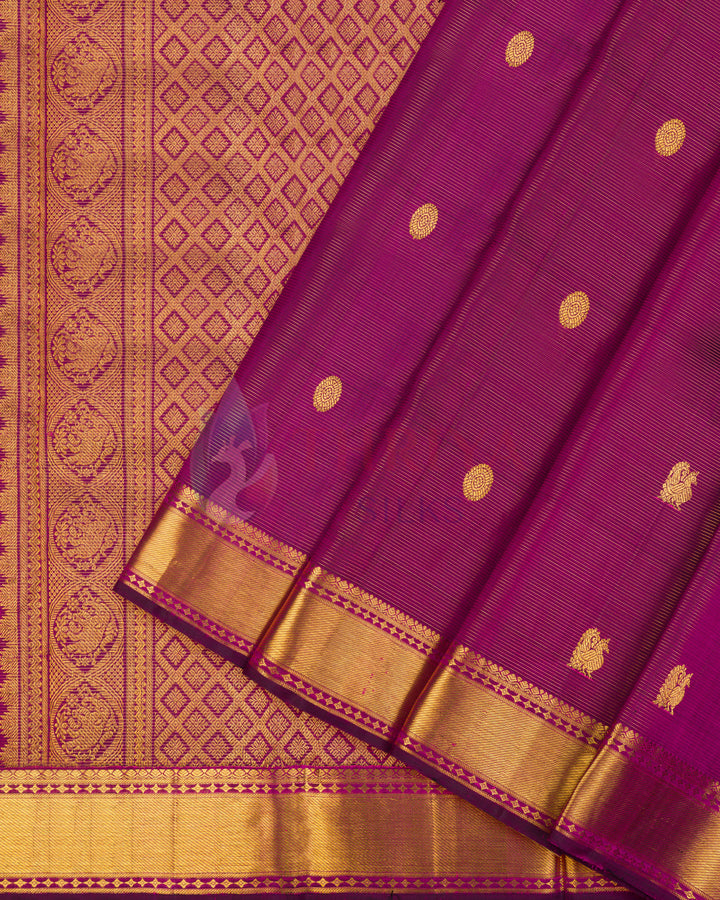 Magenta Kanchipuram Silk Saree - TSPQ11085