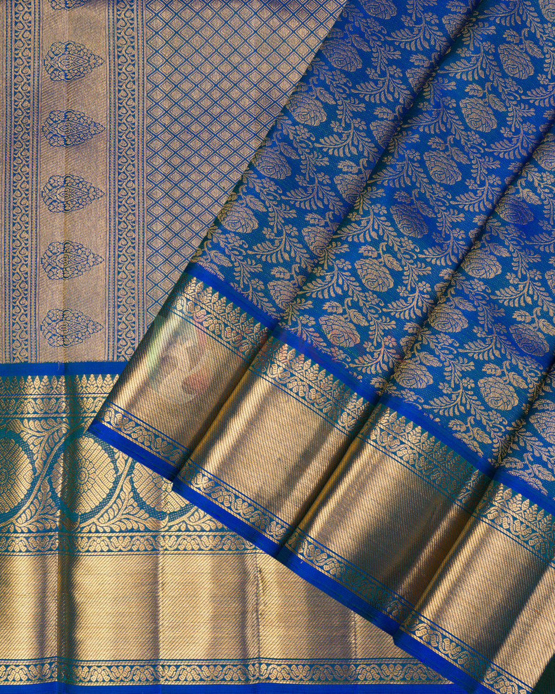 Blue Kanchipuram Silk Saree - TSPQ11088