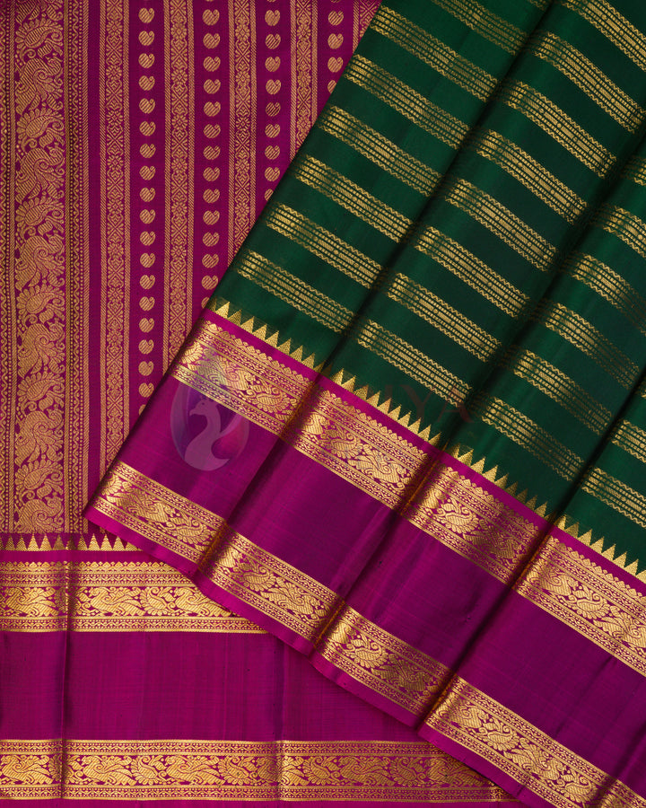 Green Kanchipuram Silk Saree - TSPQ100511