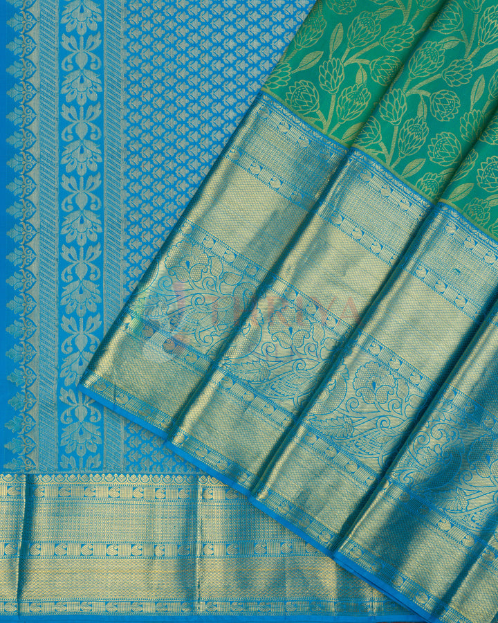 Green Kanchipuram Silk Saree - TSW1225