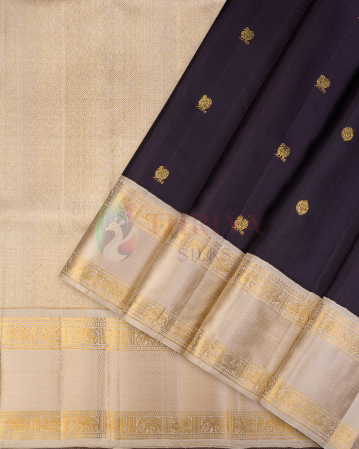 Brown Kanchipuram Silk Saree - TSPQ200705