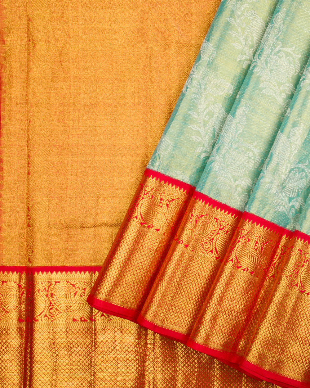 Pastel Green Kanchipuram Silk Saree - TSW110511 - View 2