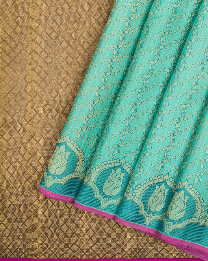 Ramar Blue Kanchipuram Silk Saree - TSW0505 - View 2