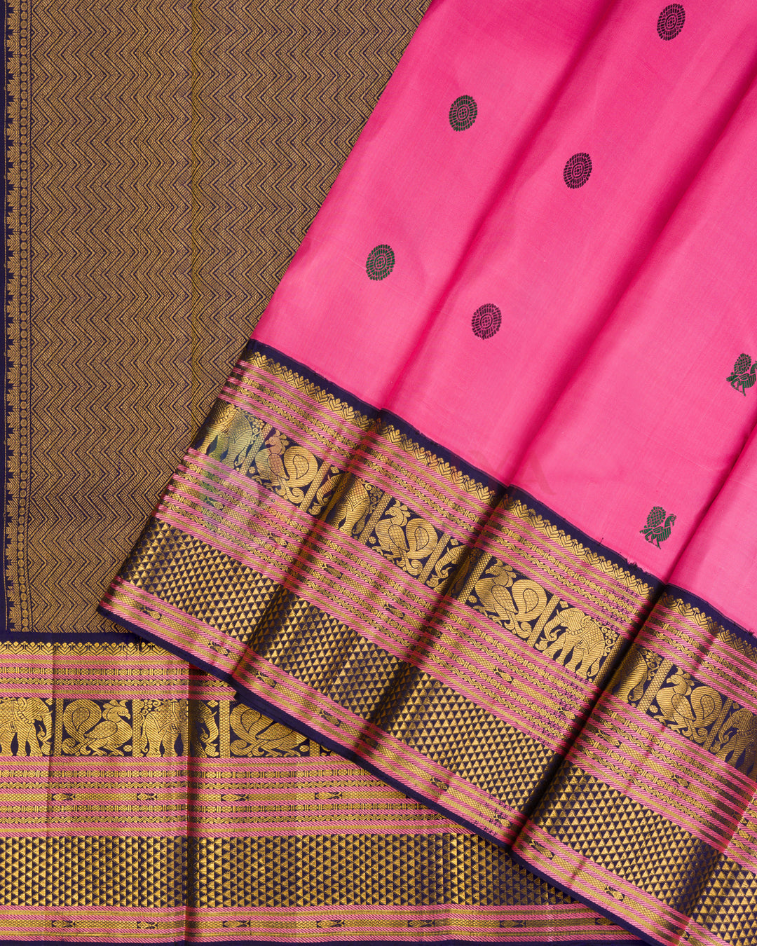 Pink Kanchipuram Silk Saree -  TSPQ120503