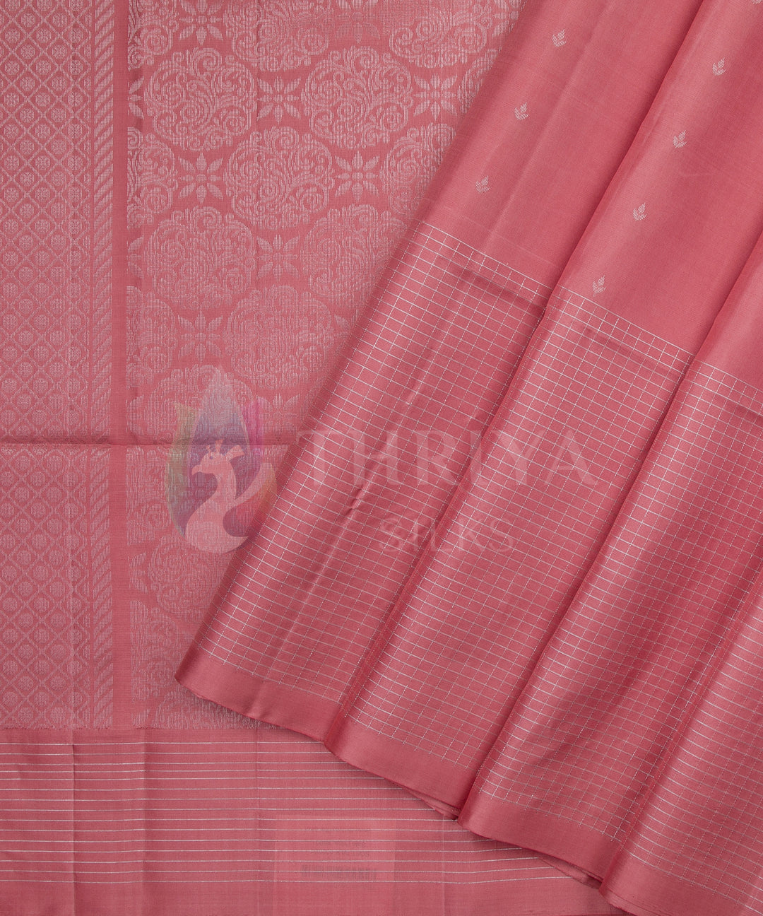 Pastel Peach Soft Silk Saree - TSW090705 - View 2