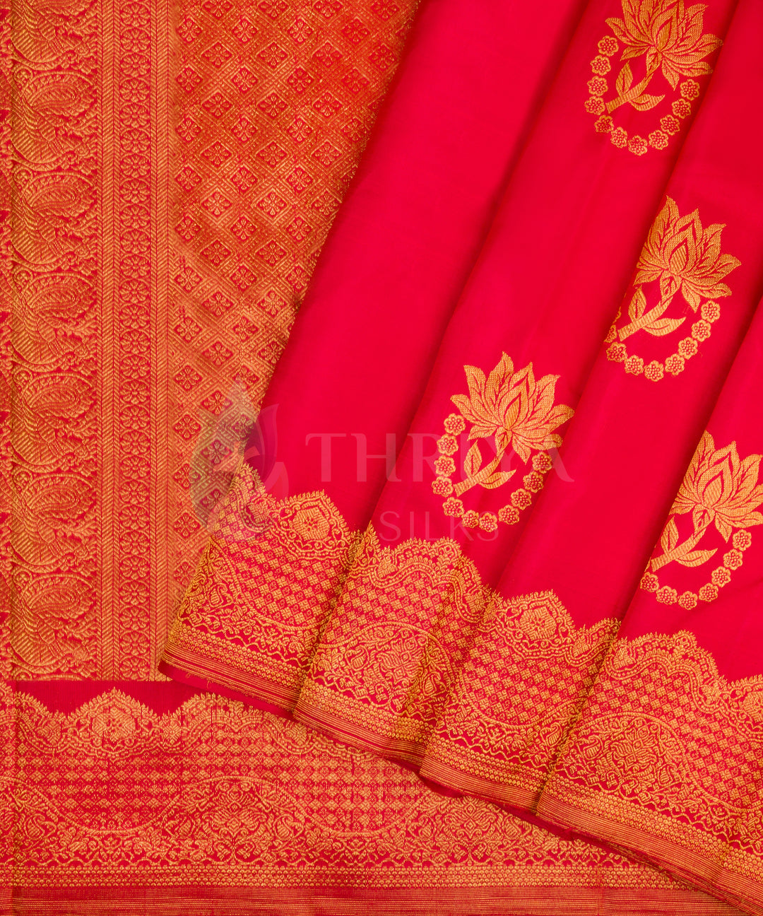 Red Kanchipuram Silk Saree - TSW0906 - View 2