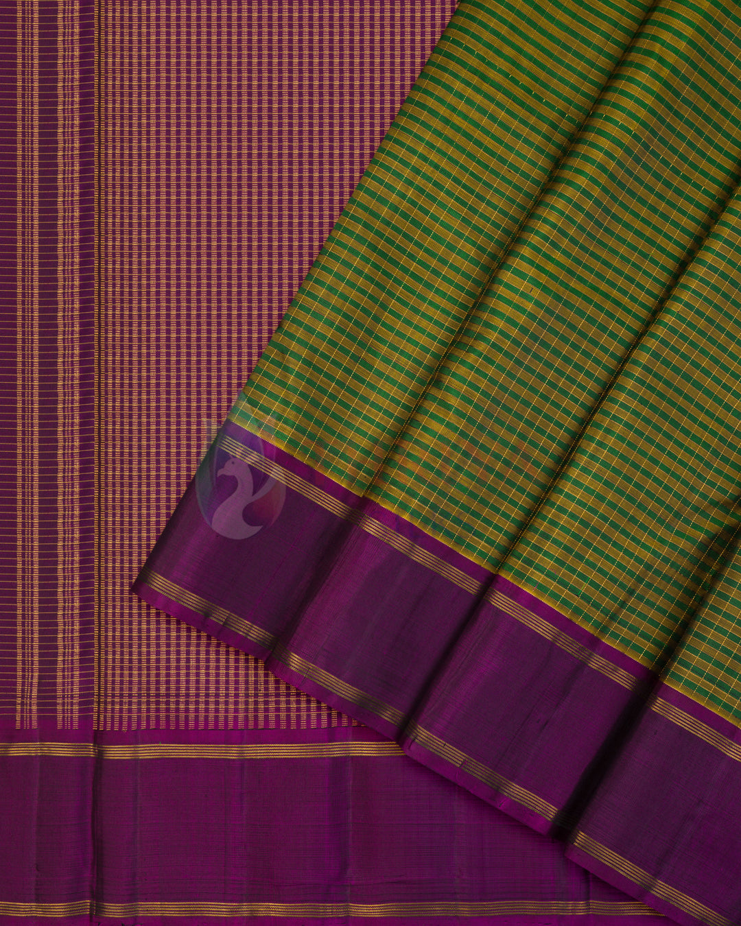 Green Kanchipuram Silk Saree - TSPQ200715