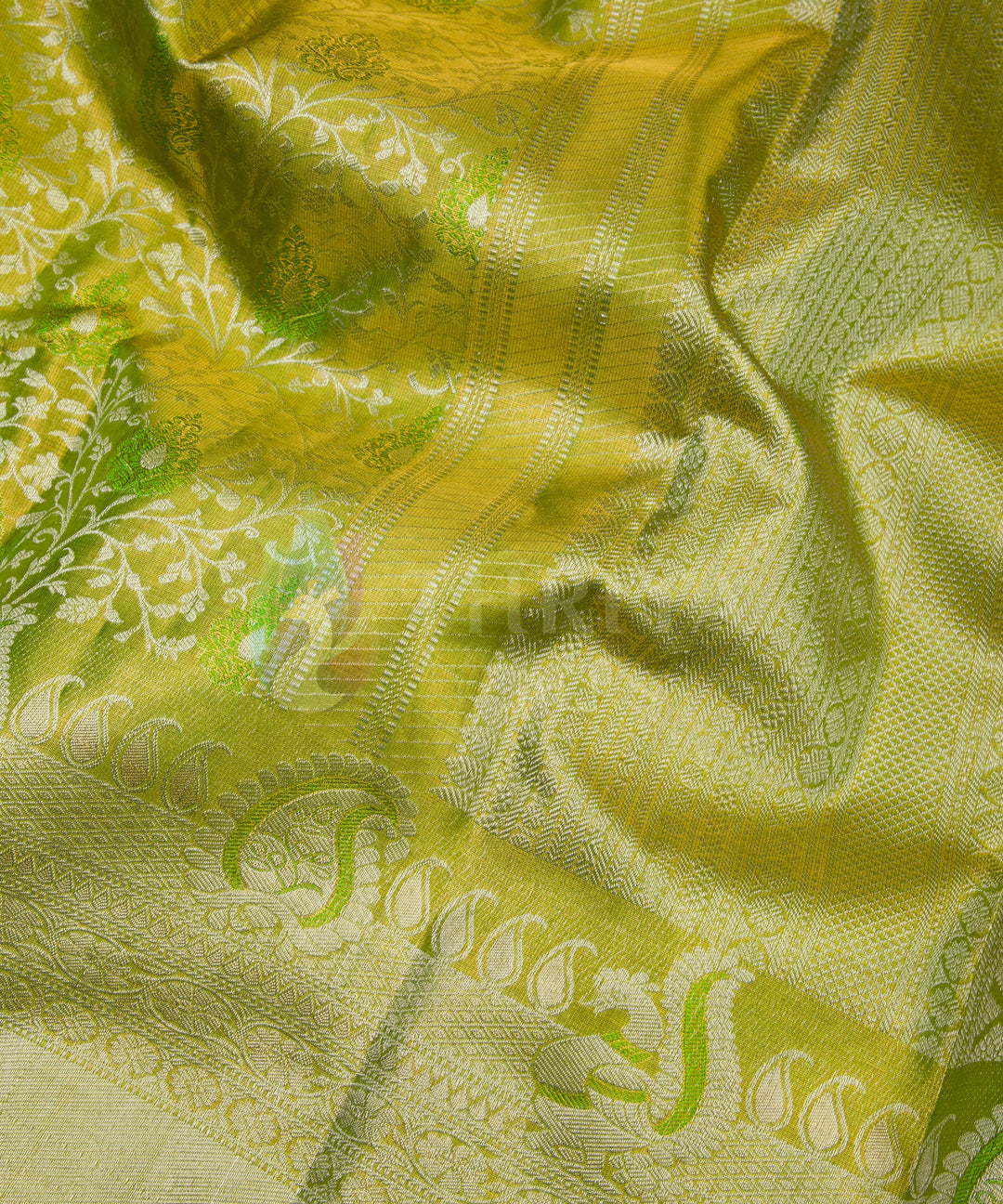 Green Pure Zari Kanchipuram Silk Saree - TSW0854 - VIEW 4