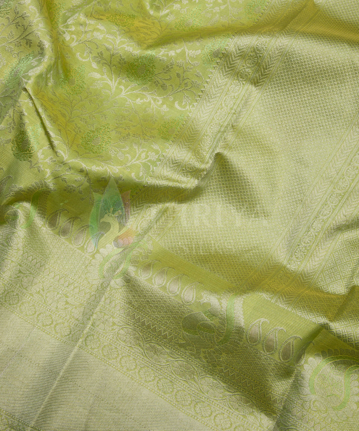 Green Pure Zari Kanchipuram Silk Saree - TSW0890 - View 4