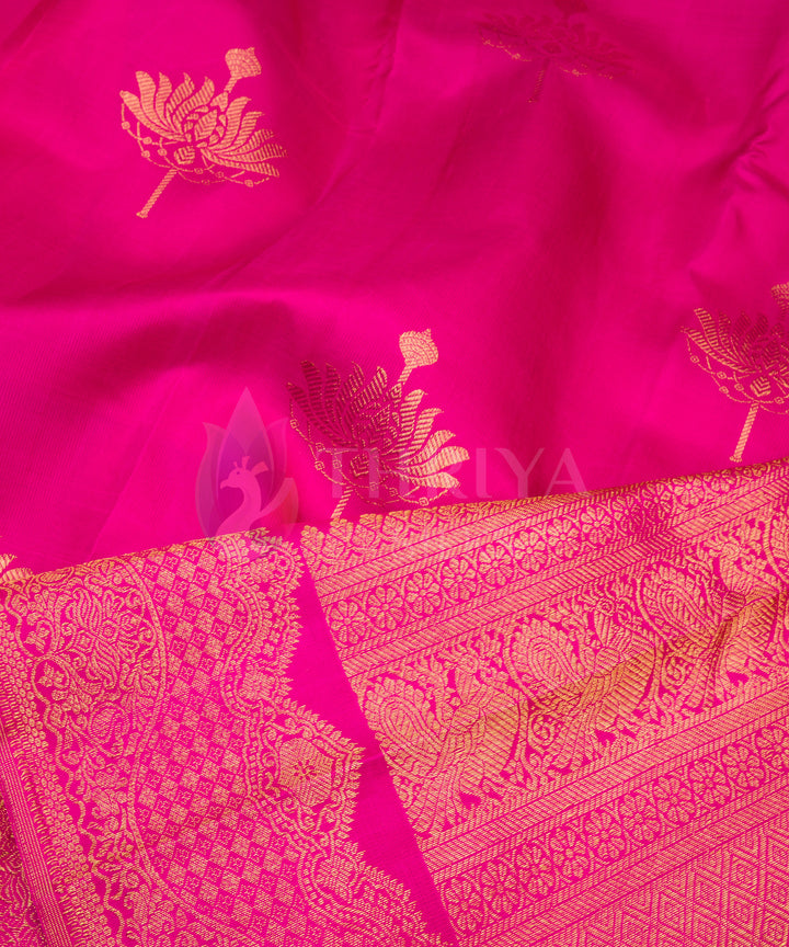 Pink Kanchipuram Silk Saree - TSW0911 - View 4