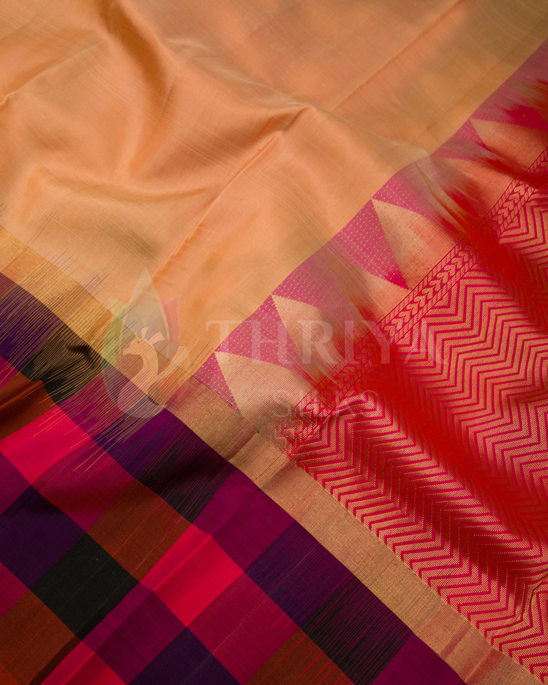 Sandal And Pink Soft Silk Saree - TSW300703