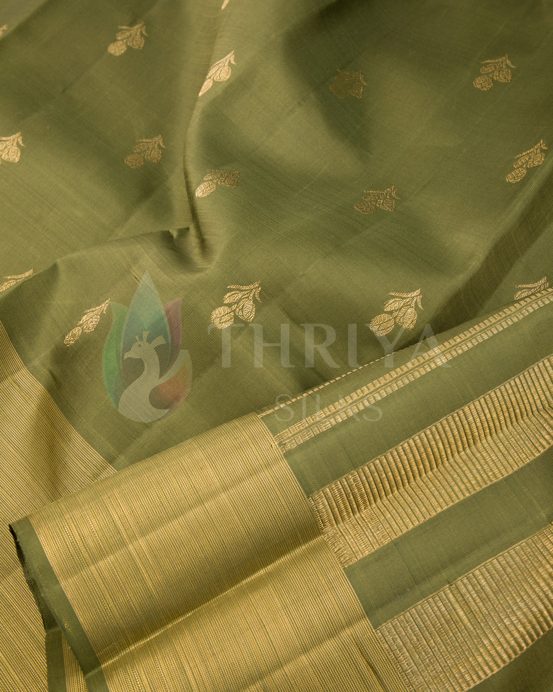 Green Kanchipuram Silk Saree & 3G Zari - TSW021003