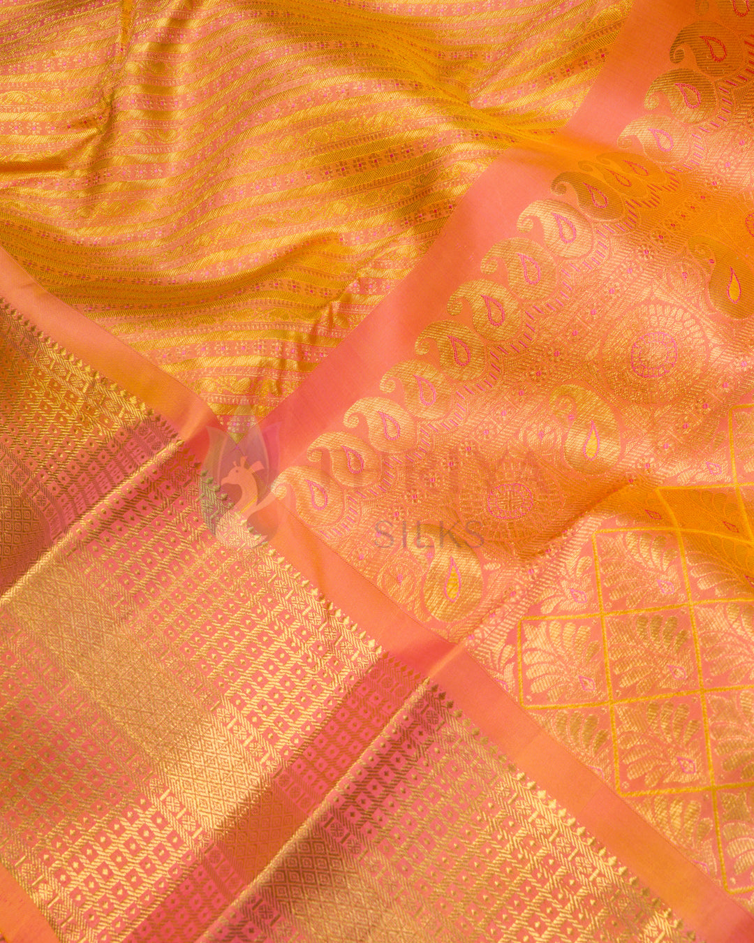 Orange Kanchipuram Silk Saree - KTA0091(859)