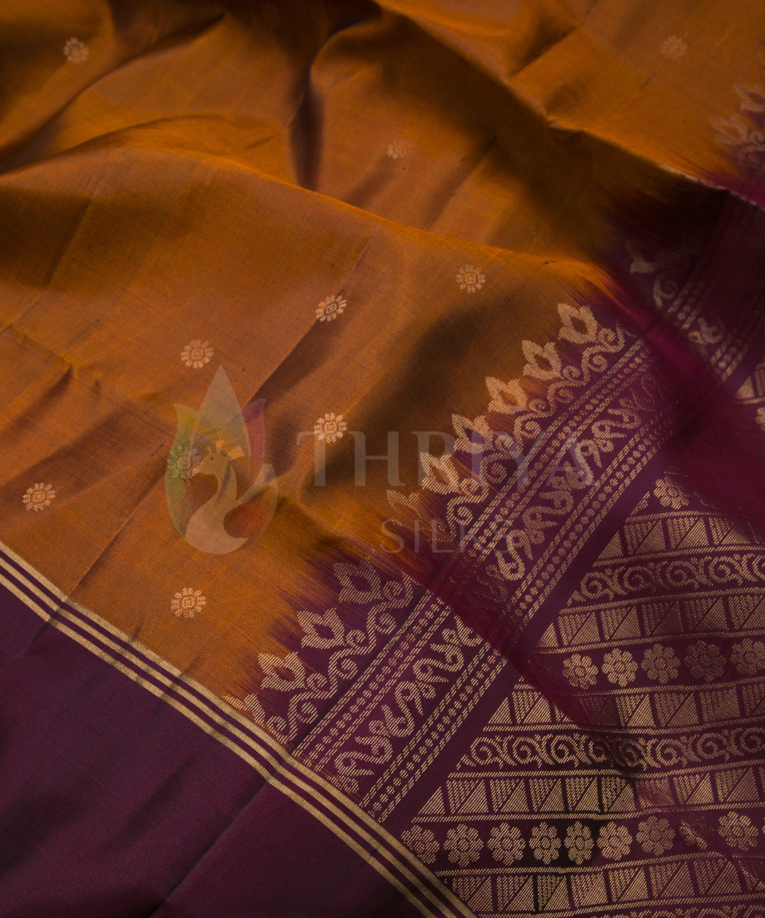 Brown And Maroon Soft Silk Saree - TS3L070503