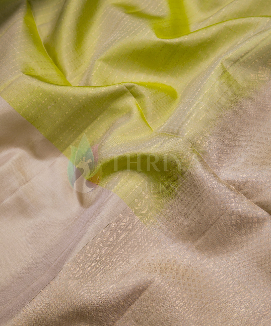 Light Green And Sandal Soft Silk Saree - TSNB060502