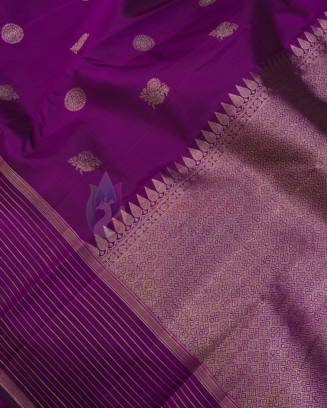 Violet Kanchipuram Silk Saree - TSPQ200712