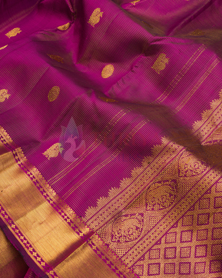 Magenta Kanchipuram Silk Saree - TSPQ11085