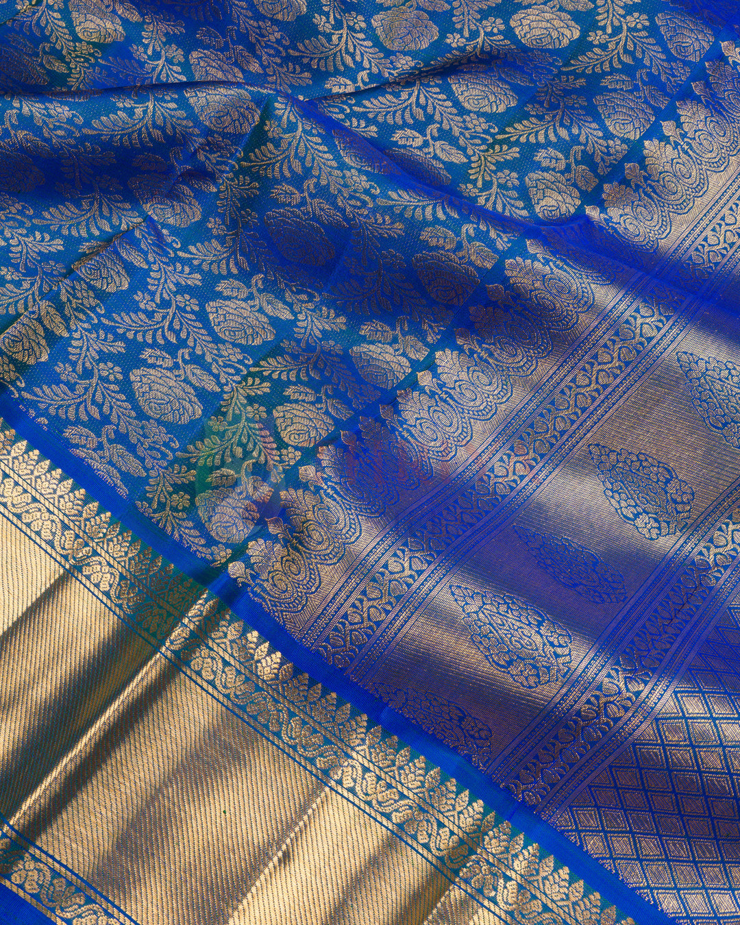 Blue Kanchipuram Silk Saree - TSPQ11088