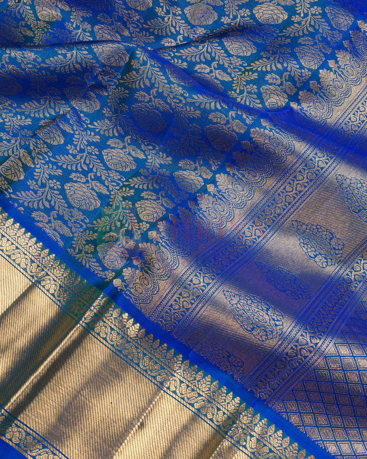 Blue Kanchipuram Silk Saree - TSPQ11088