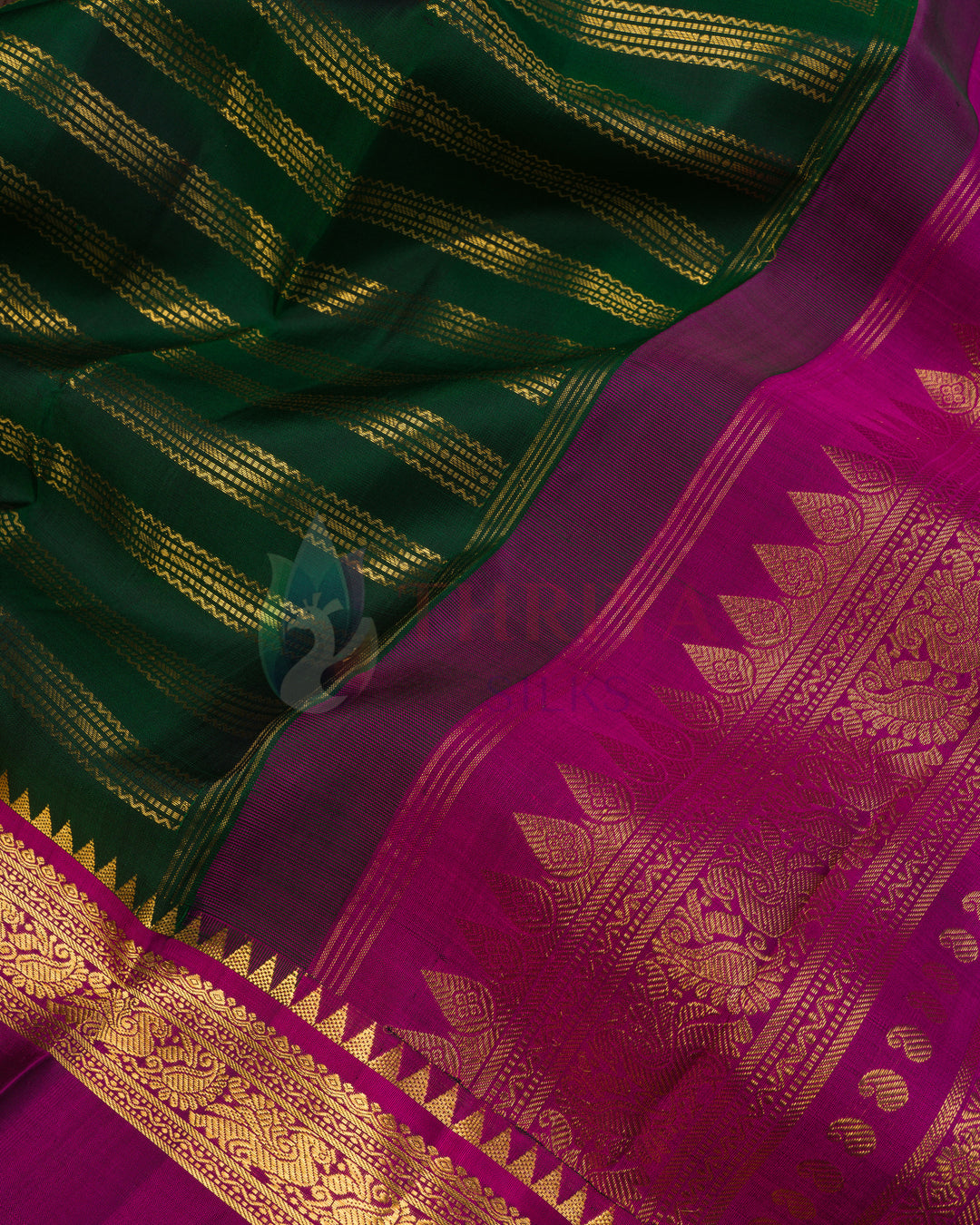 Green Kanchipuram Silk Saree - TSPQ100511