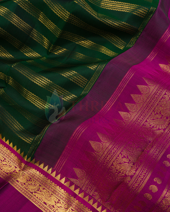 Green Kanchipuram Silk Saree - TSPQ100511