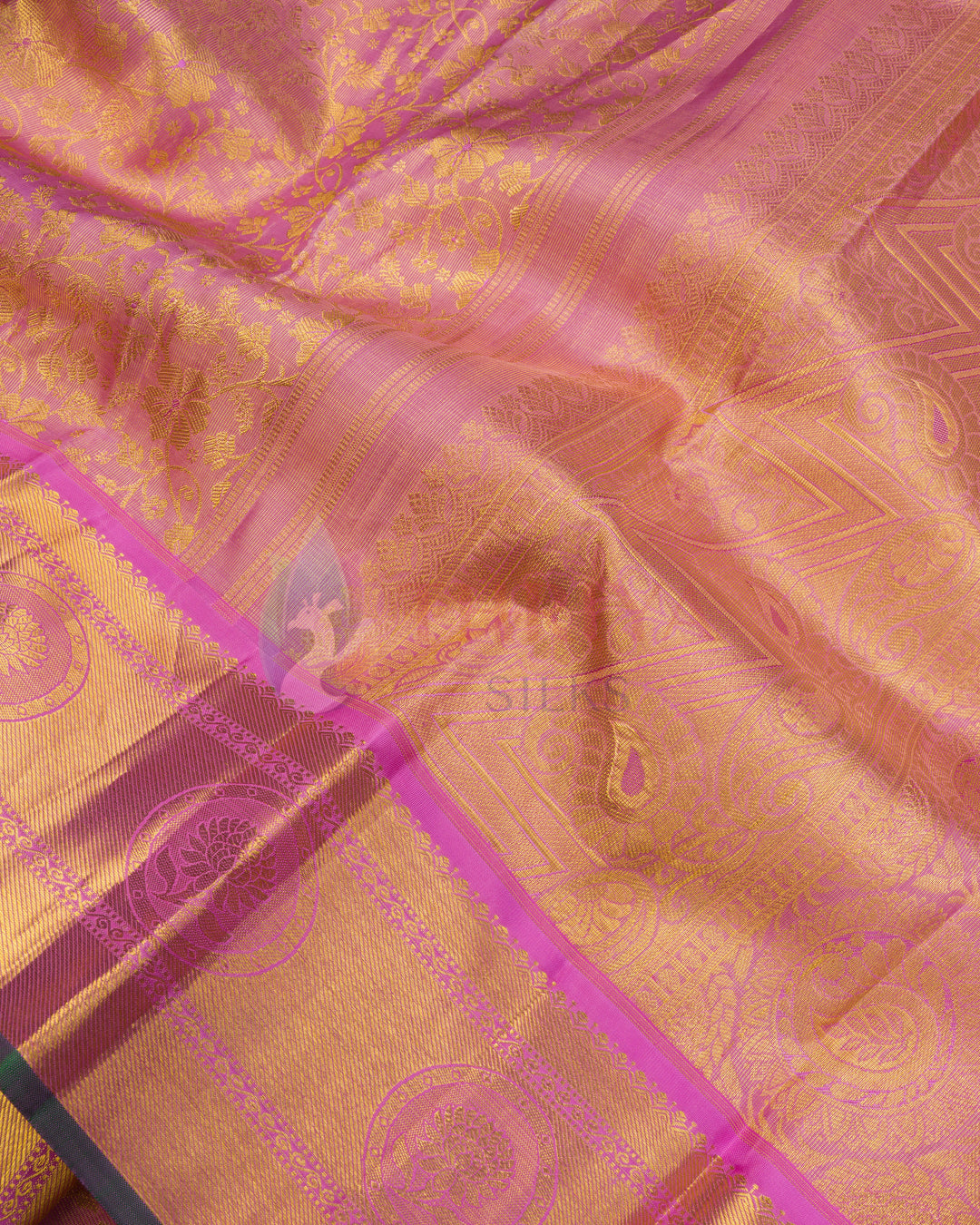 Peach Kanchipuram Silk Saree - TSW1197