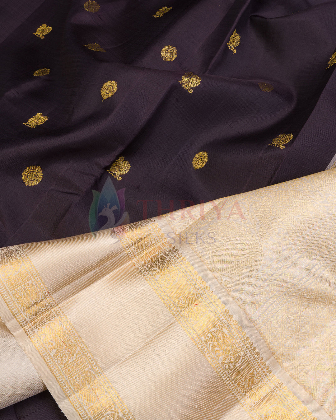 Brown Kanchipuram Silk Saree - TSPQ200705
