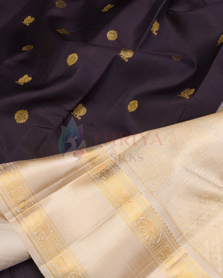 Brown Kanchipuram Silk Saree - TSPQ200705