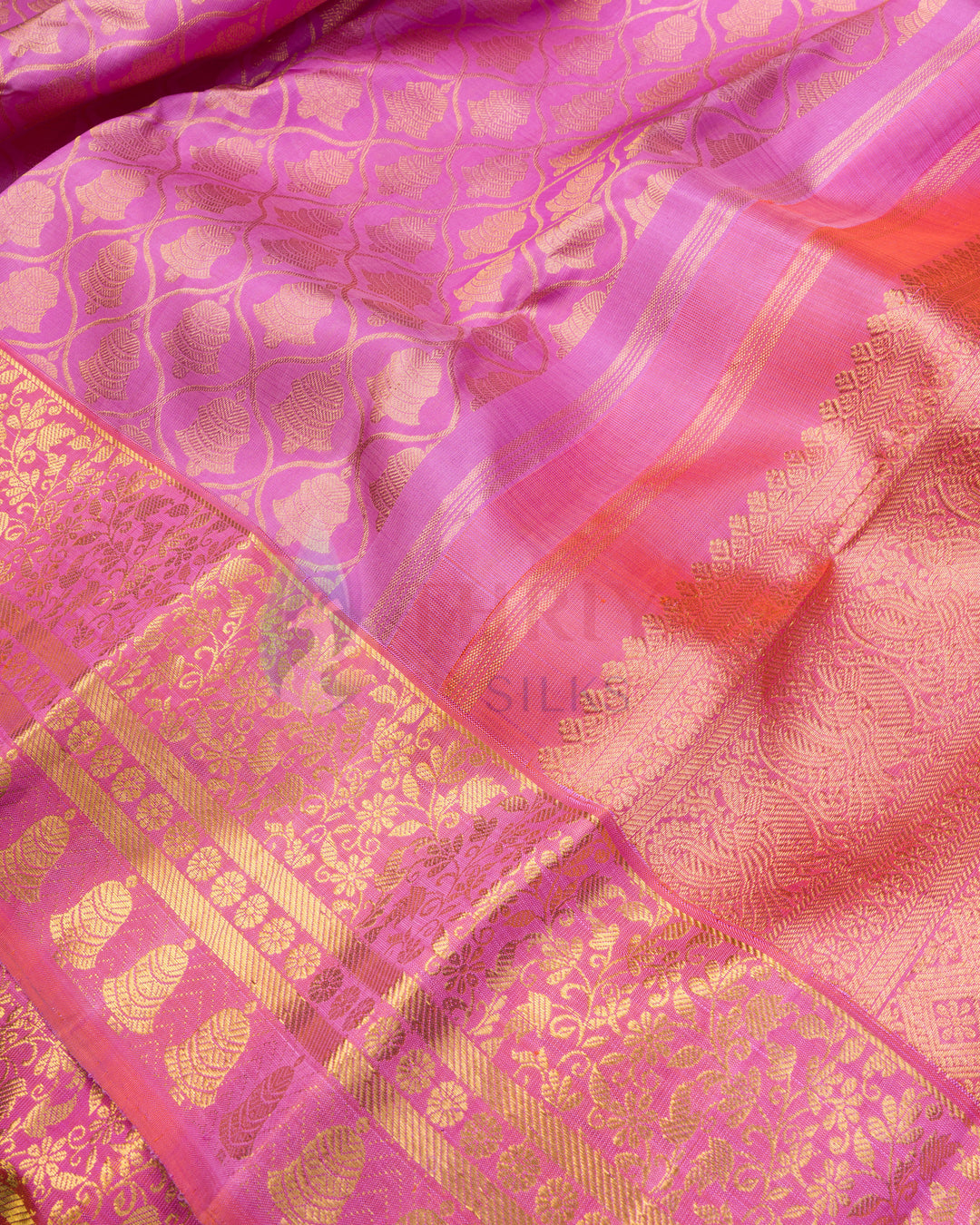 Pink Kanchipuram Silk Saree - TSW1130