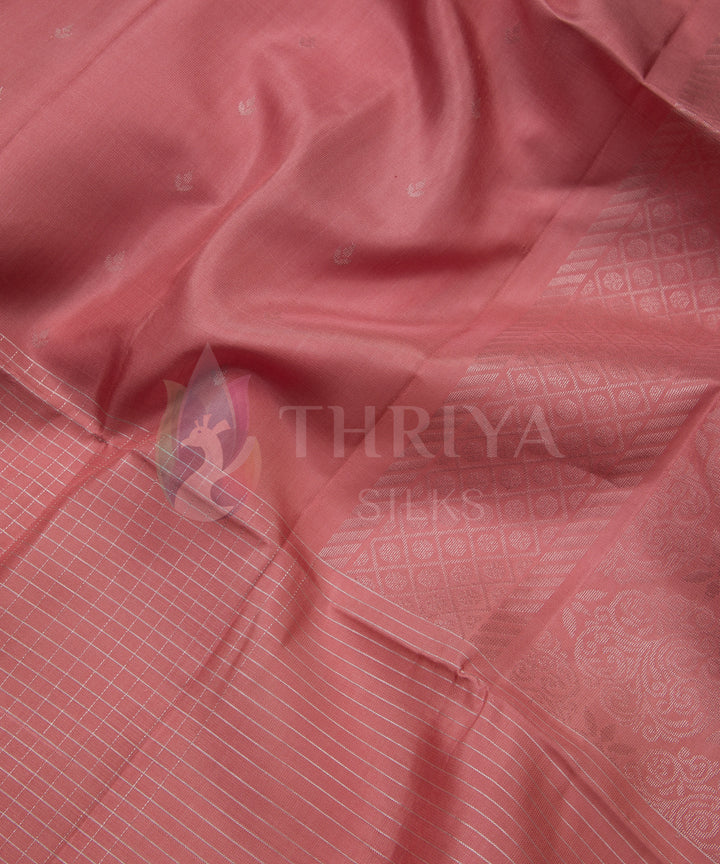 Pastel Peach Soft Silk Saree - TSW090705 - View 3