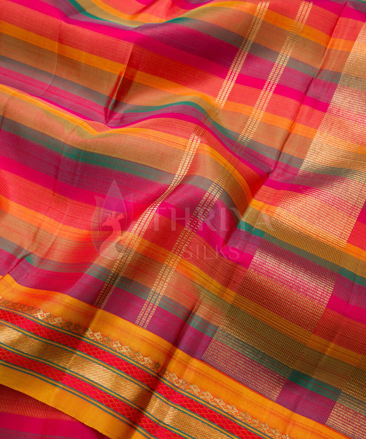 Multicolour Kanchipuram Silk Saree - TSW050704 - View 3