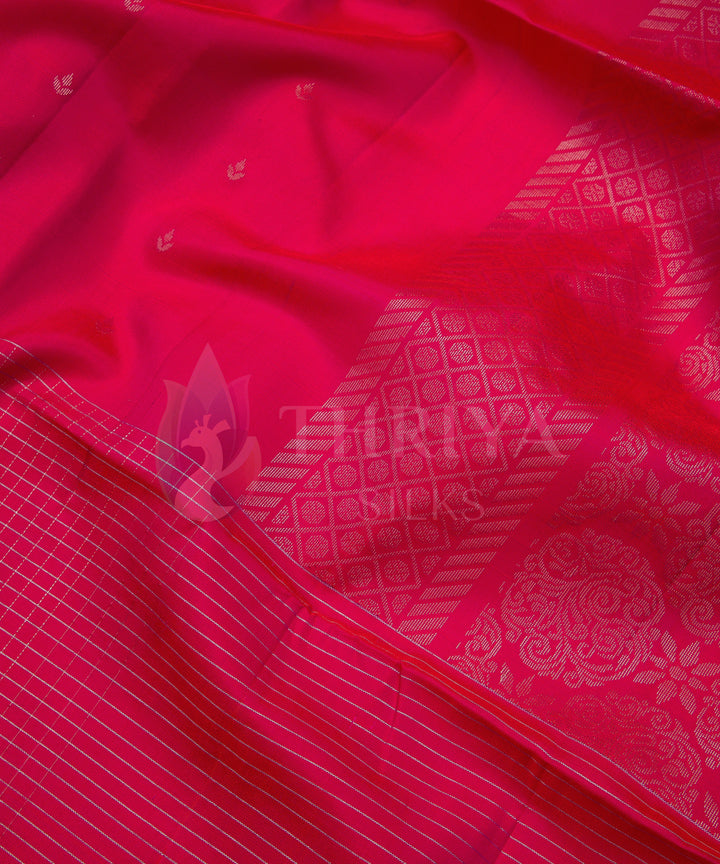 Red Soft Silk Saree - TSW090703 - View 3