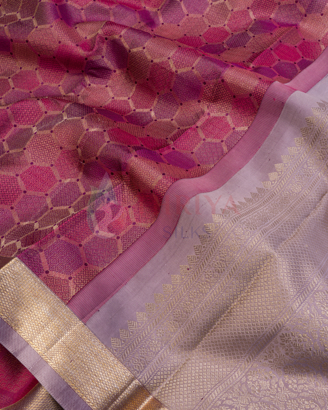 Mauve Purple Kanchipuram Silk Saree - TSW1238